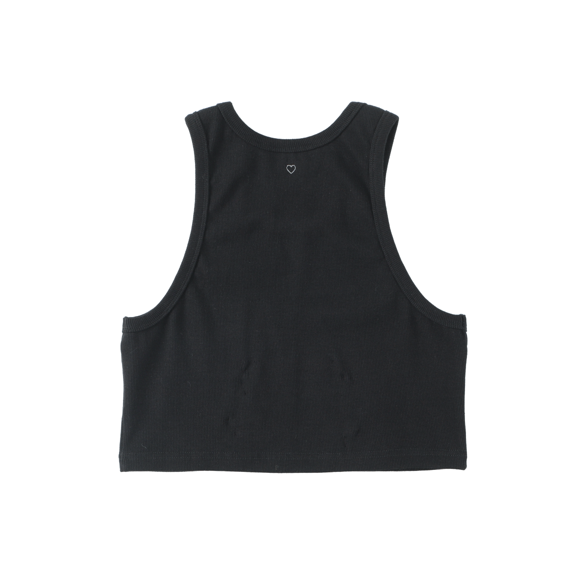 Womens Super Fine Organic Rib Short Tank-top(BLACK) – BASICKS