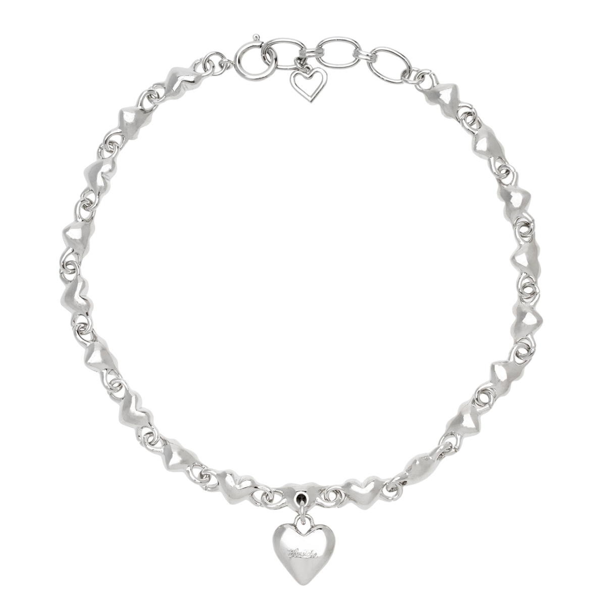 Heart Dropped Chain Necklace – BASICKS