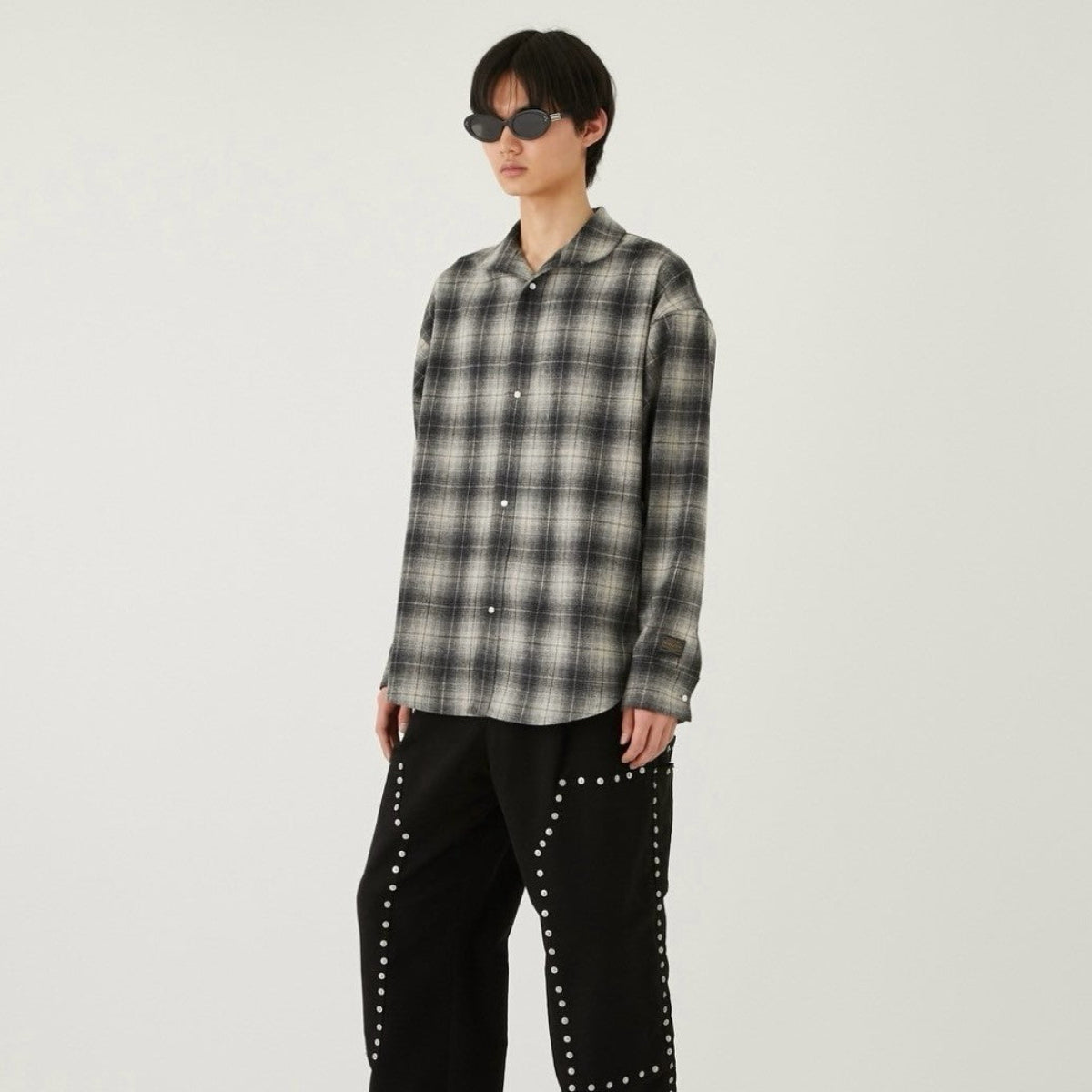 x Pendleton x DELUXE Shadow Check Shirt(BLACK) – BASICKS