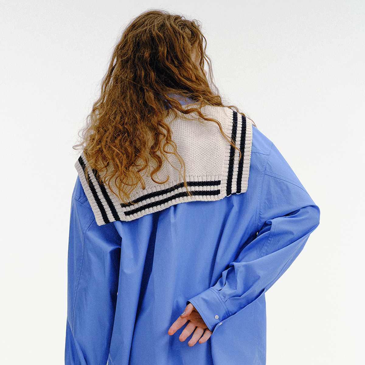 muguet frill sailor collar blouson ホワイト muguet frill