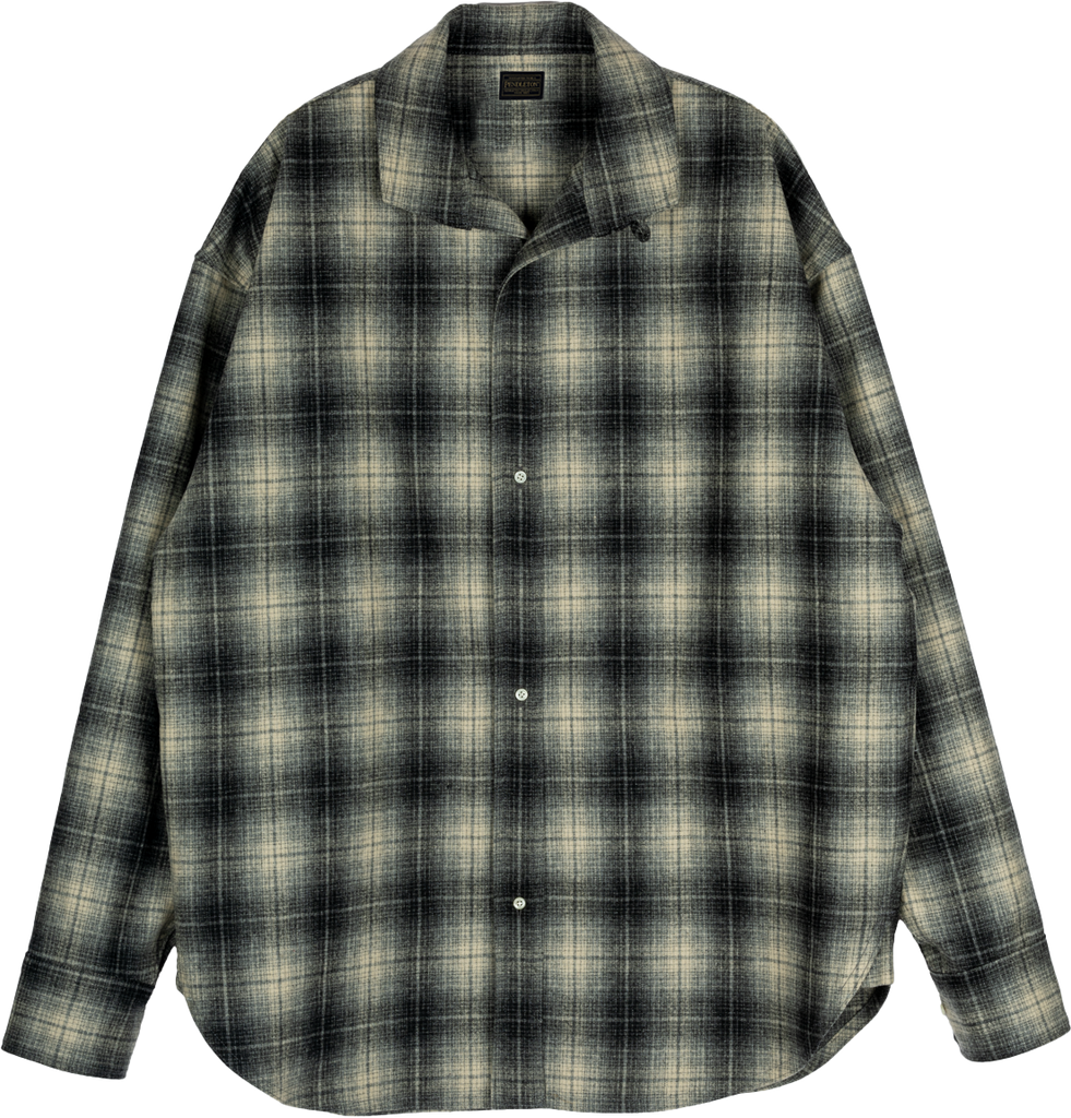 x Pendleton x DELUXE Shadow Check Shirt(BLACK) – BASICKS