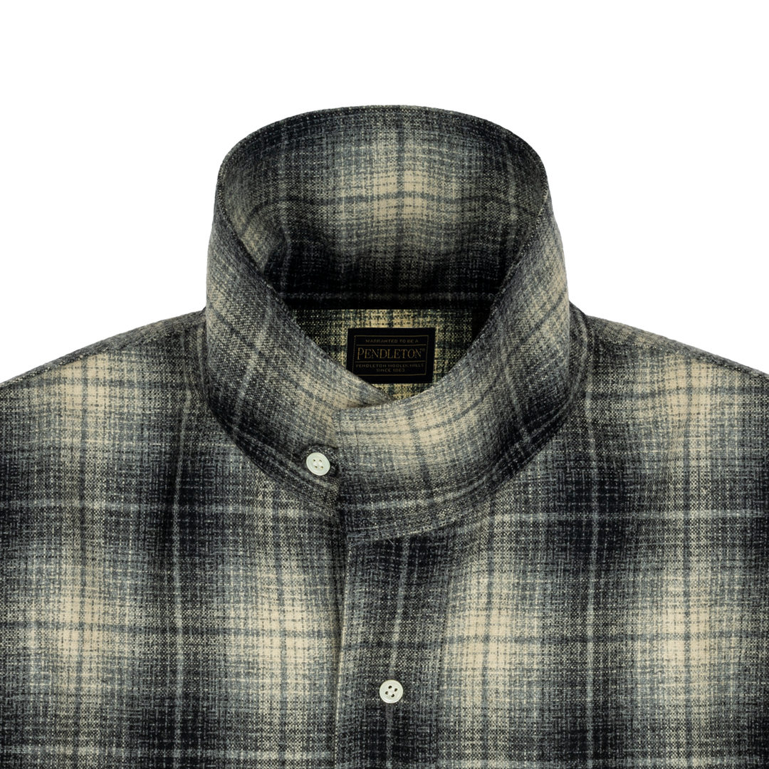 x Pendleton x DELUXE Shadow Check Shirt(BLACK) – BASICKS