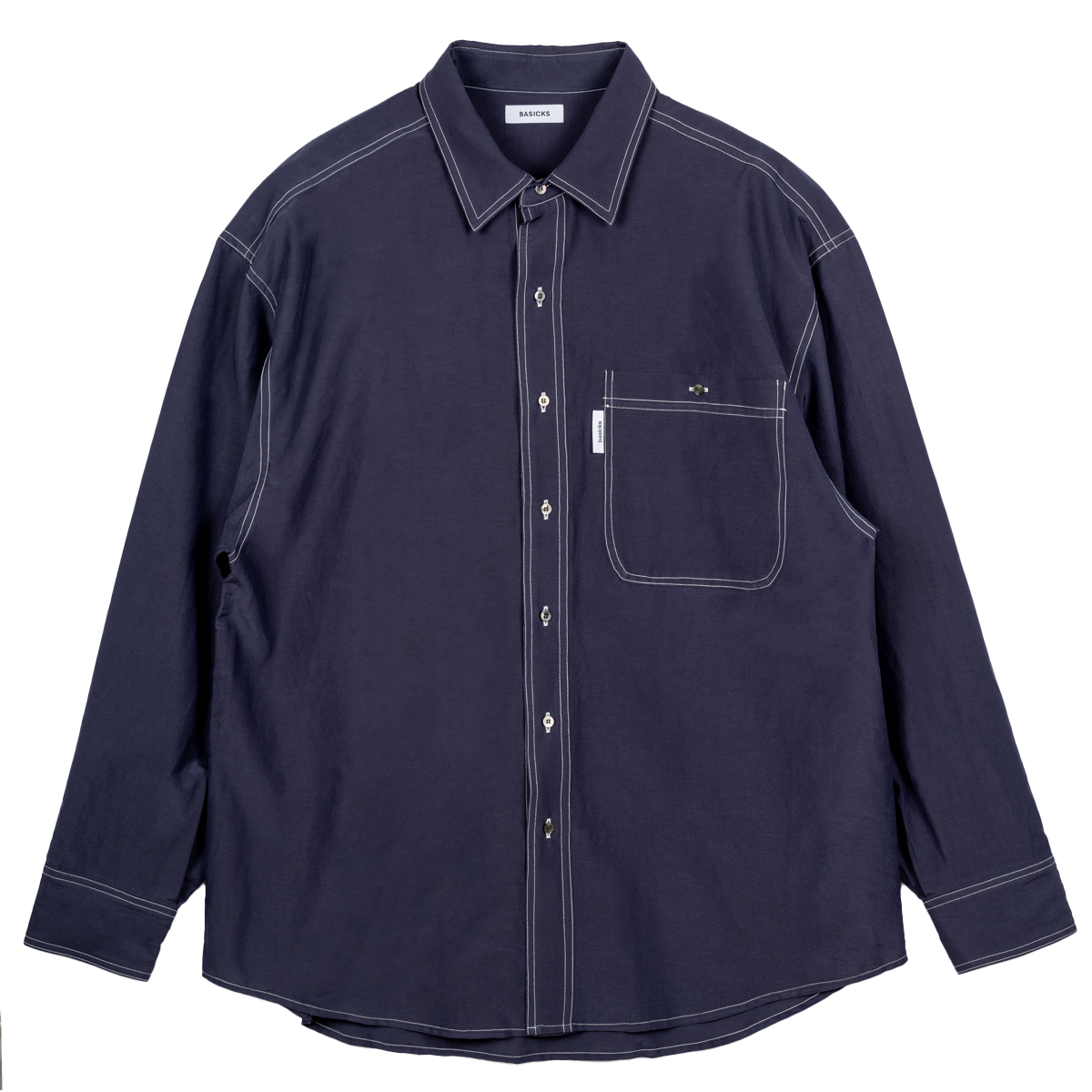 Thomas Mason Oversized Shirt(REDBLACK) – BASICKS