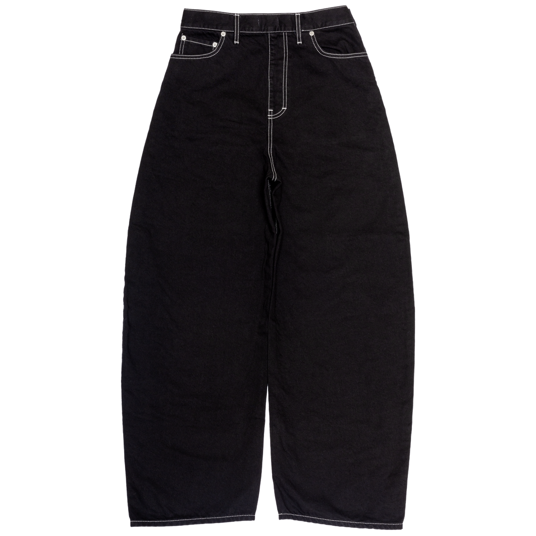 BASICKS / ボトム/S/デニム/BLK/無地 Back / Front Barrel Denim(BLACK) – BASICKS