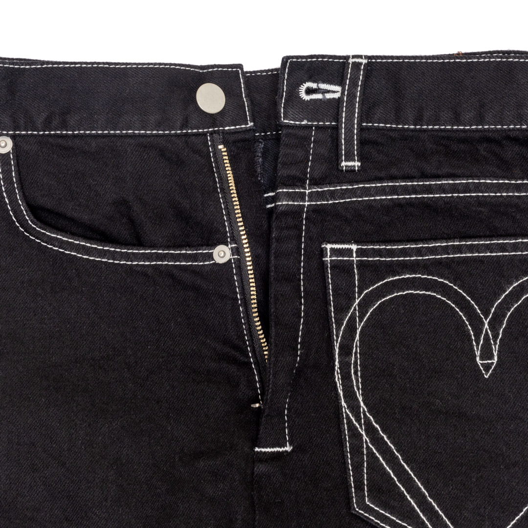 Back / Front Barrel Denim(BLACK) – BASICKS