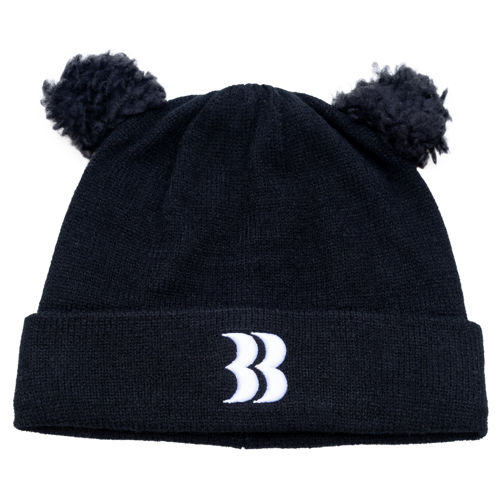 Removable Bear Ear Beanie(BLACK) – BASICKS