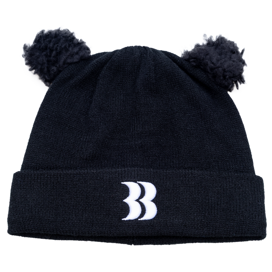Removable Bear Ear Beanie(BLACK) – BASICKS