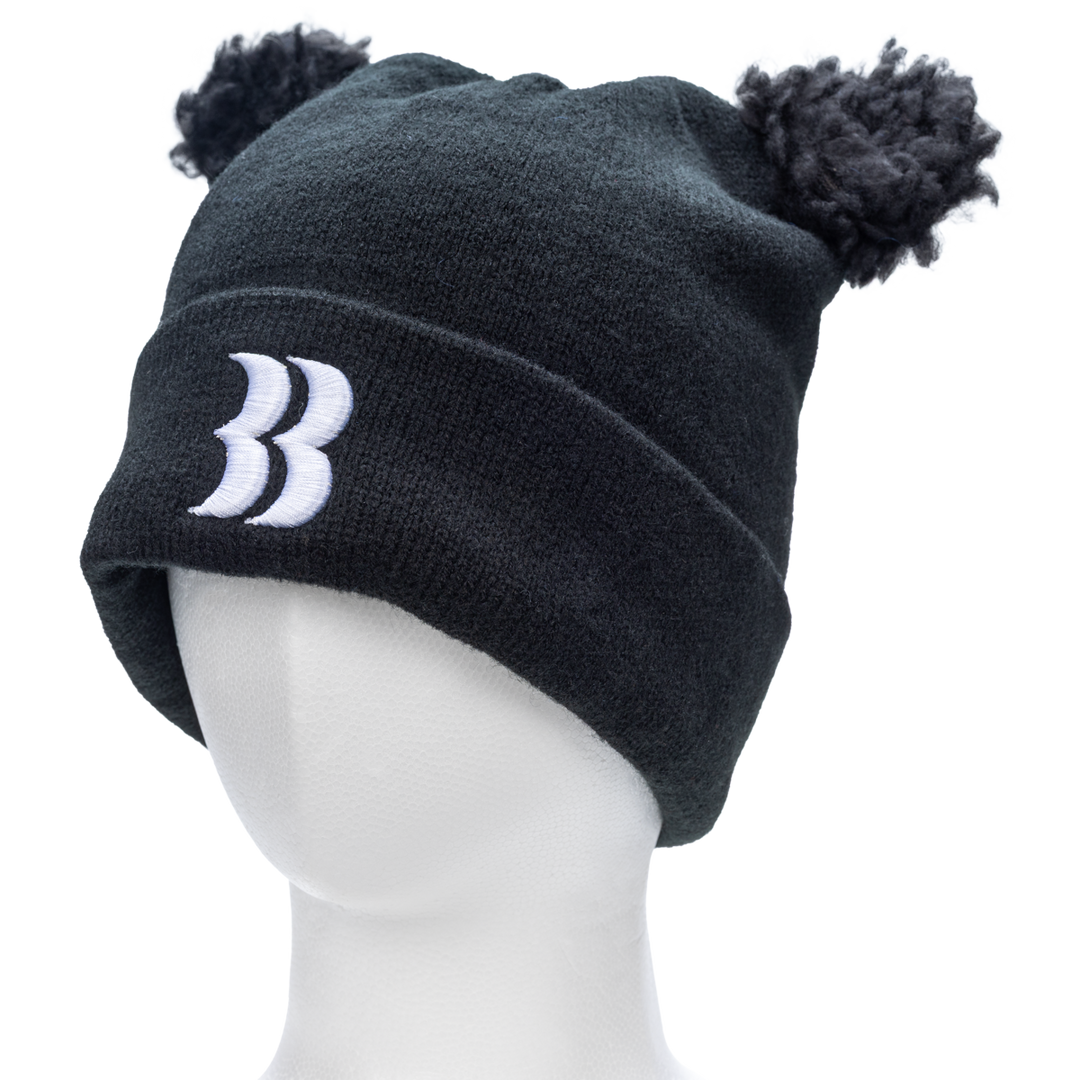 Removable Bear Ear Beanie(BLACK) – BASICKS