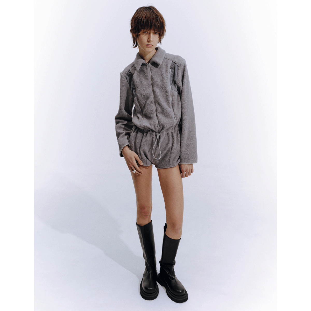 【BASICKS】POLARTEC Technical Jumpsuit 一着で決まる♪ POLARTEC Technical Jumpsuit(GRAY) – BASICKS