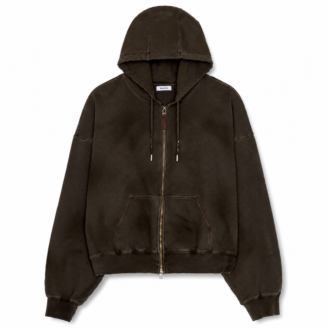 Pigmented Zipup Hoodie – BASICKS